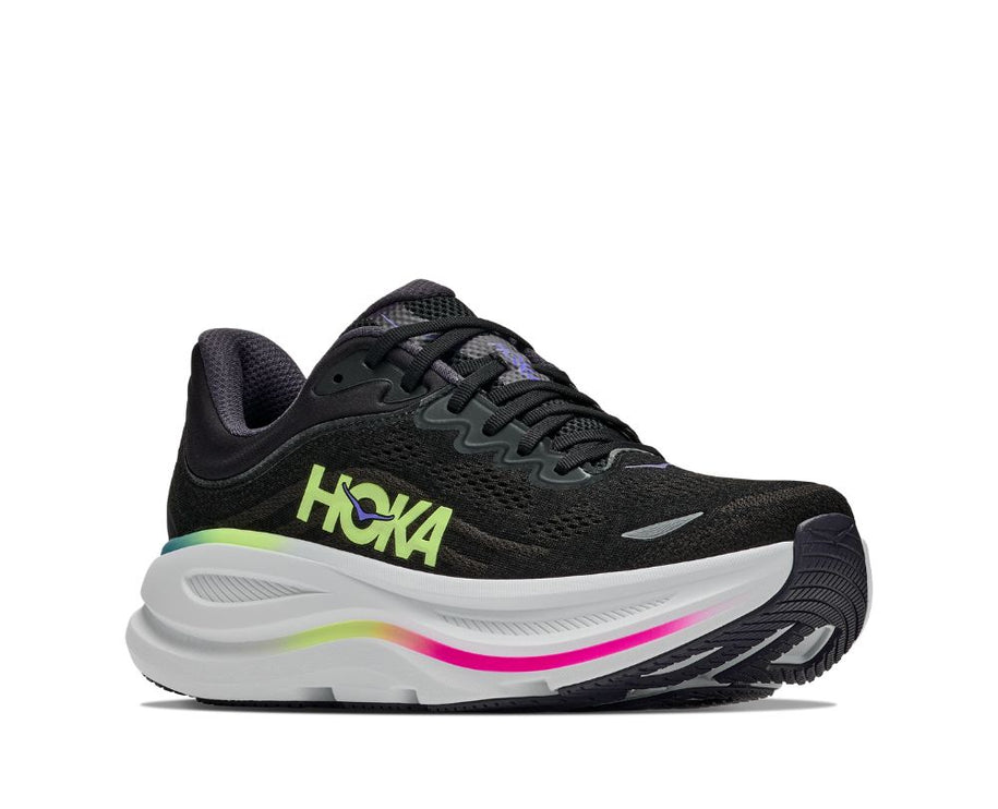 Hoka | Bondi 9 | Black / Neon Yuzu | Heren