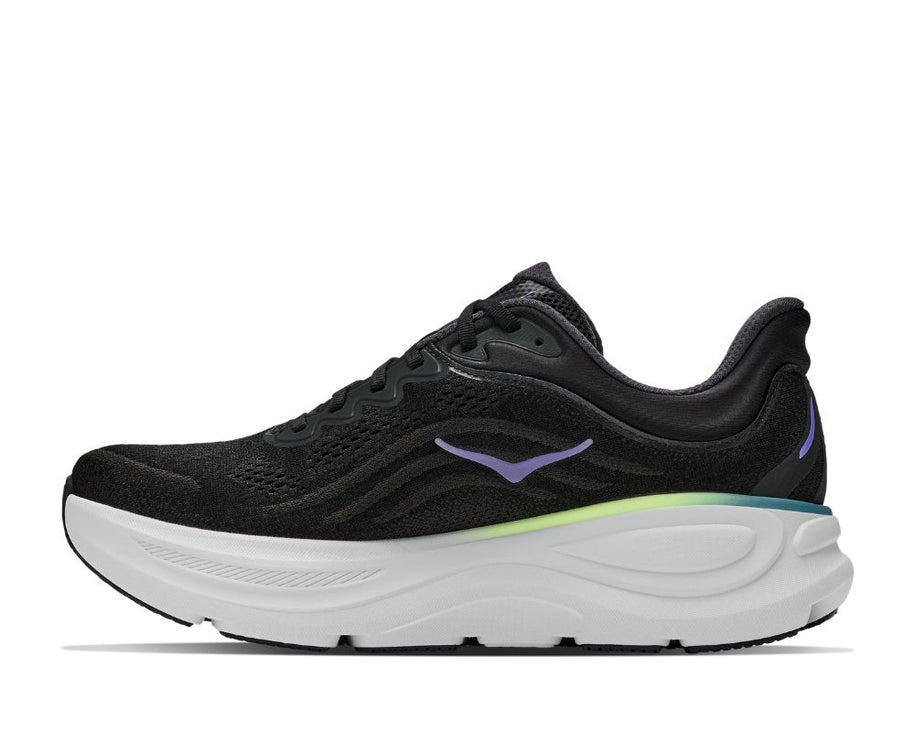 Hoka | Bondi 9 | Black / Neon Yuzu | Heren