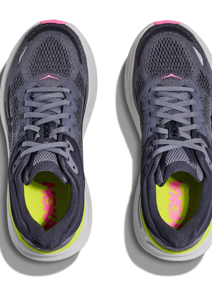 Hoka | Bondi 9 | Charcoal Grey / Grey Skies | Dames