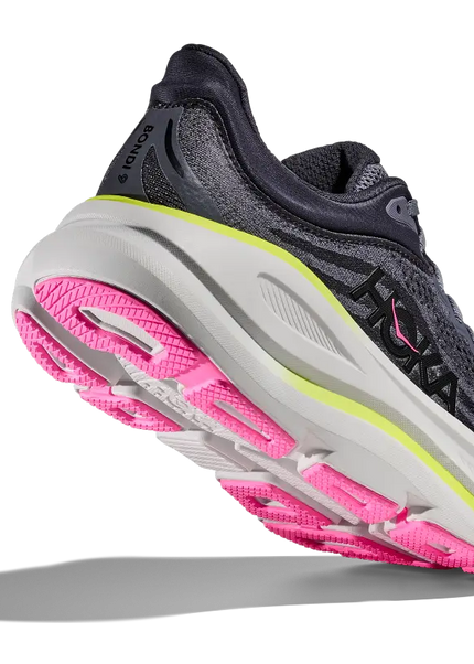 Hoka | Bondi 9 | Charcoal Grey / Grey Skies | Dames