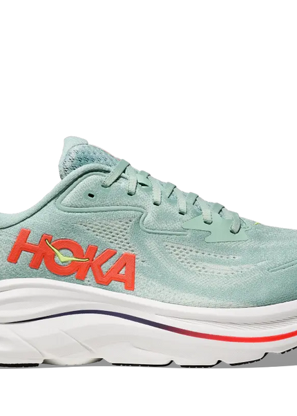 Hoka | Clifton 10 | Sage / Neon Flame | Heren