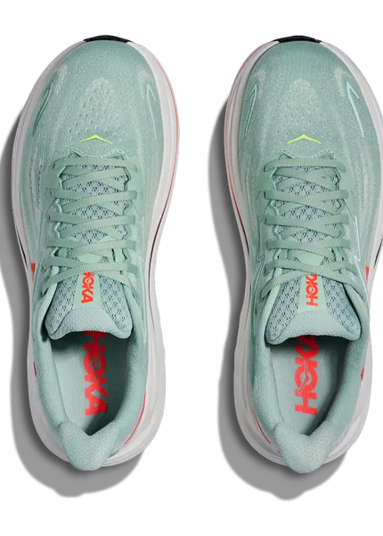 Hoka | Clifton 10 | Sage / Neon Flame | Heren