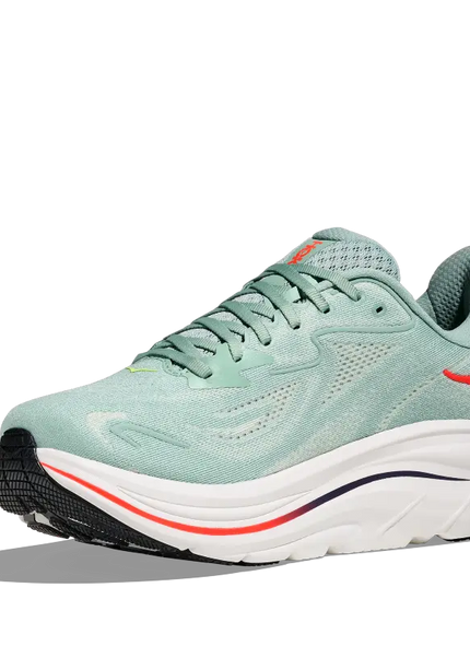 Hoka | Clifton 10 | Sage / Neon Flame | Heren