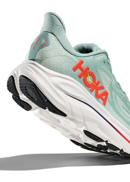 Hoka | Clifton 10 | Sage / Neon Flame | Heren