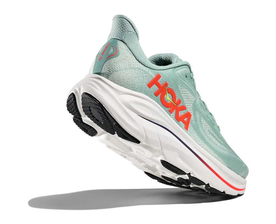 Hoka | Clifton 10 | Sage / Neon Flame | Heren