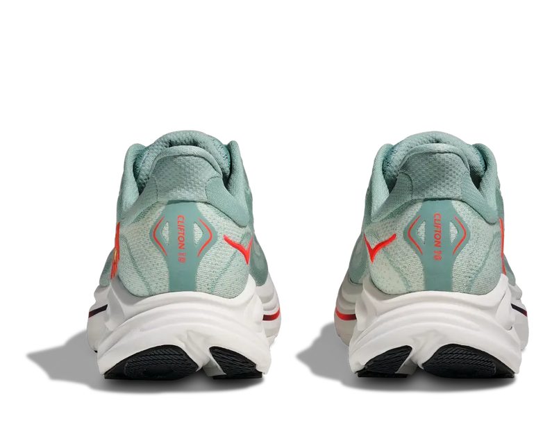 Hoka | Clifton 10 | Sage / Neon Flame | Heren