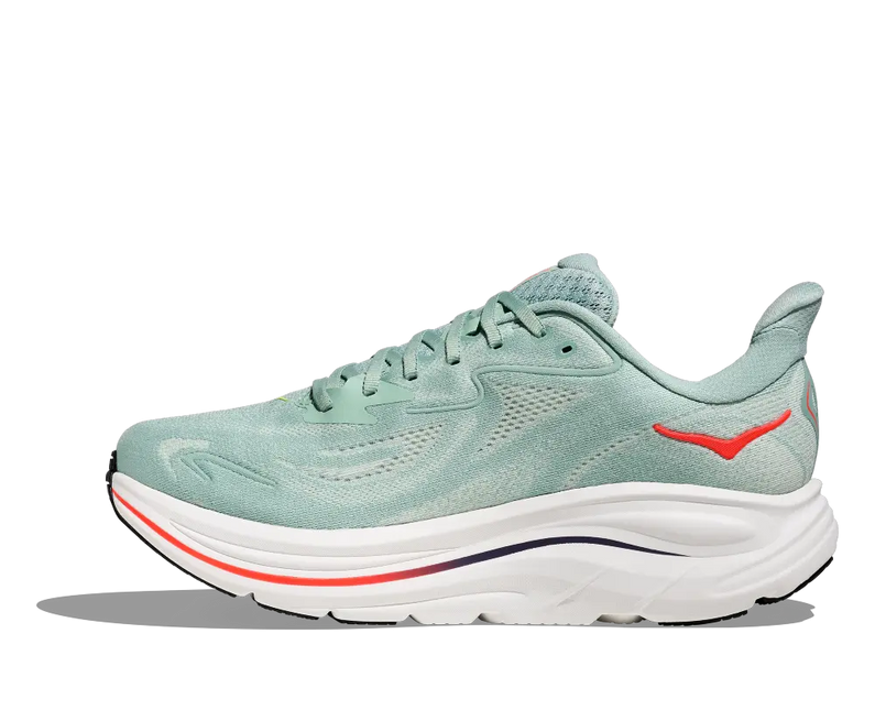 Hoka | Clifton 10 | Sage / Neon Flame | Heren