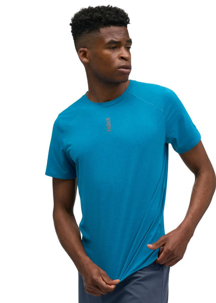 Hoka | EveryRun T-Shirt | Night Glow Blue | Heren