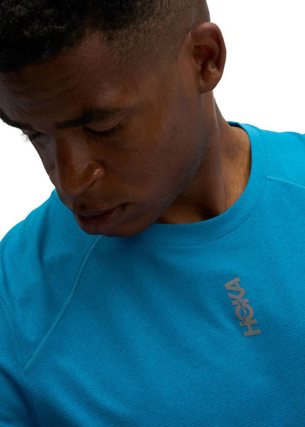 Hoka | EveryRun T-Shirt | Night Glow Blue | Heren