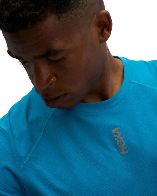Hoka | EveryRun T-Shirt | Night Glow Blue | Men's