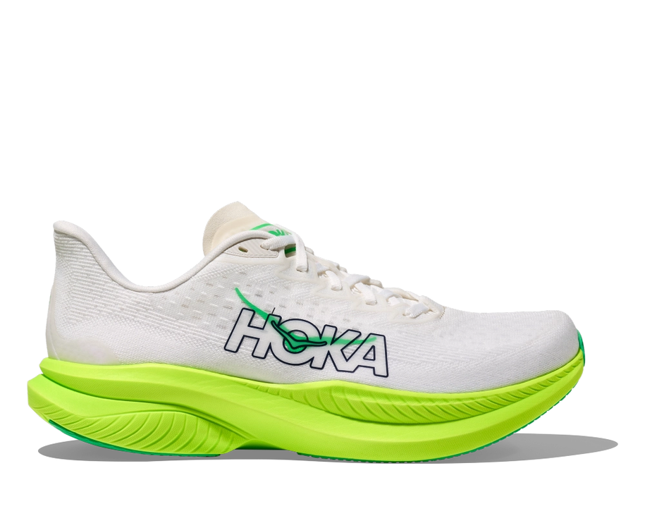 Hoka | Mach 6 | White / Neon Lime | Heren