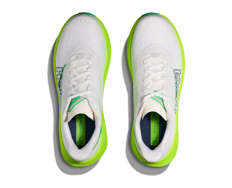 Hoka | Mach 6 | White / Neon Lime | Heren