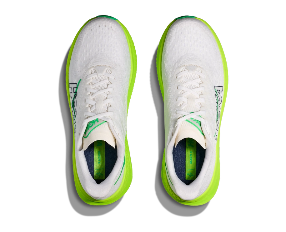 Hoka | Mach 6 | White / Neon Lime | Heren
