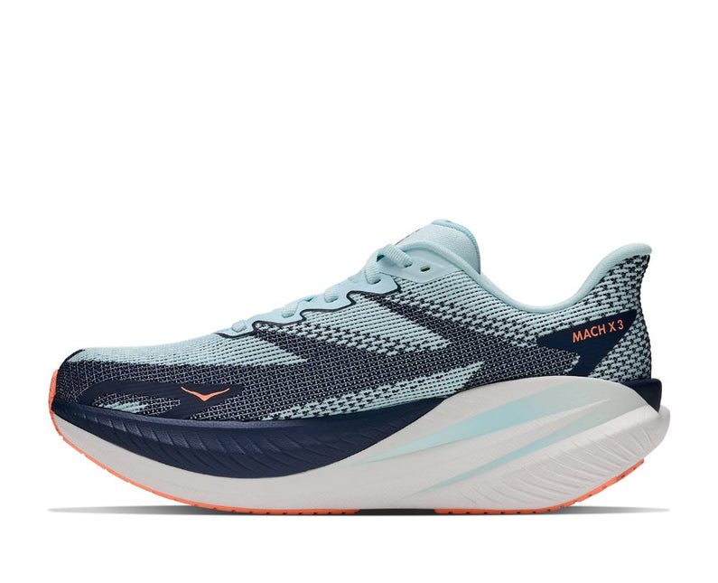 Hoka | Mach X3 | Glimmering Blue / Varsity Navy | Damen