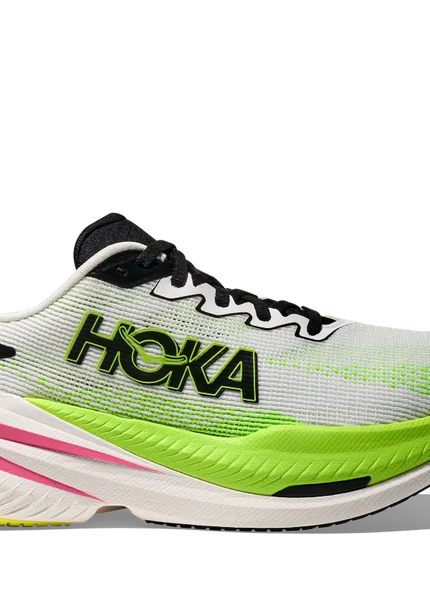 Hoka | Mach X3 | White / Neon Lime | Dames