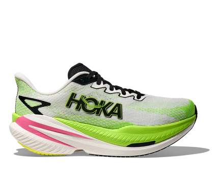 Hoka | Mach X3 | White / Neon Lime | Dames