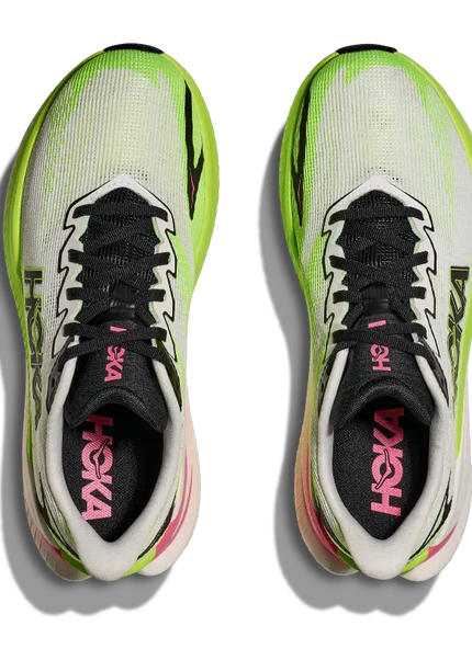 Hoka | Mach X3 | White / Neon Lime | Dames