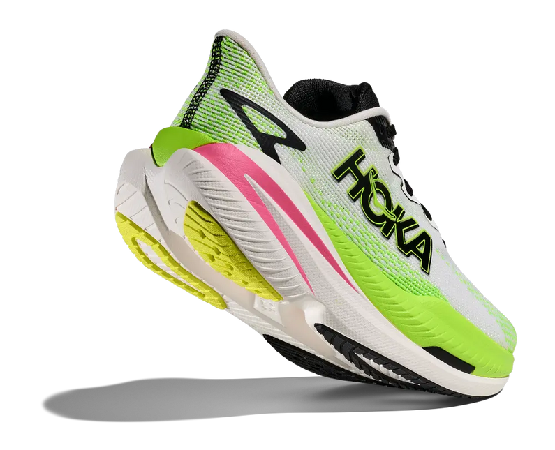 Hoka | Mach X3 | White / Neon Lime | Dames