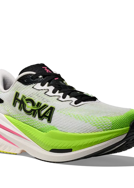 Hoka | Mach X3 | White / Neon Lime | Dames