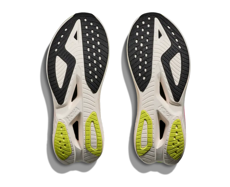 Hoka | Mach X3 | White / Neon Lime | Dames