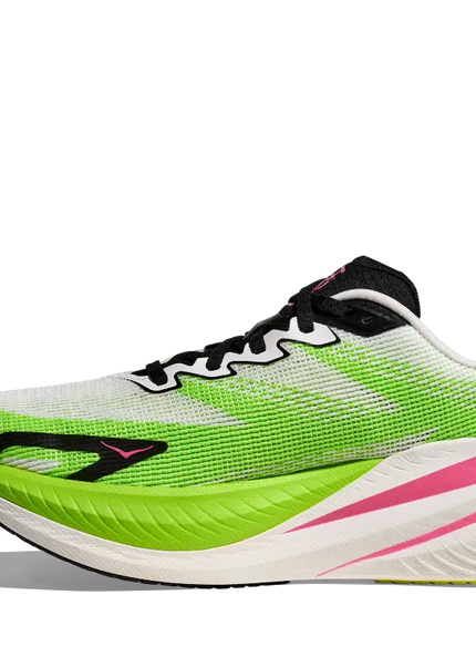 Hoka | Mach X3 | White / Neon Lime | Dames