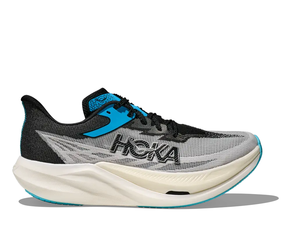 Hoka Carbon Race Shoe Rocket X White Black Unisex