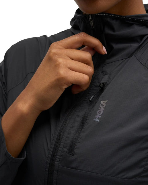 Hoka | Skyflow Wind Jacket | Black | Dames