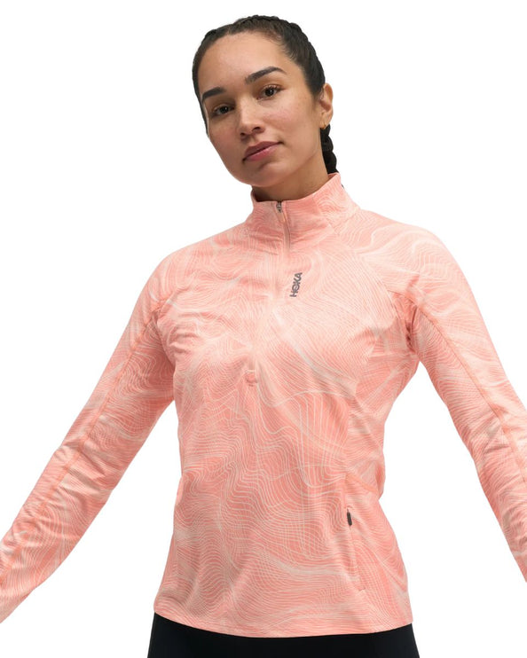 Hoka | Skyform Half Zip | Sunstone | Dames