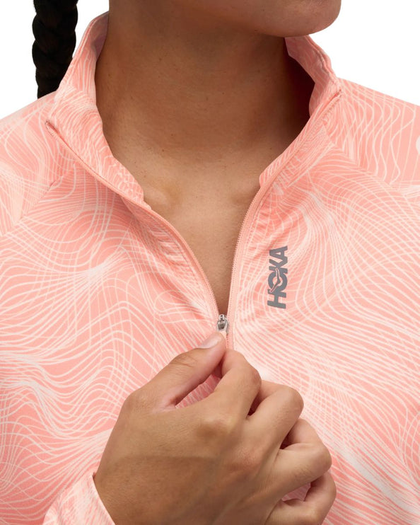 Hoka | Skyform Half Zip | Sunstone | Dames