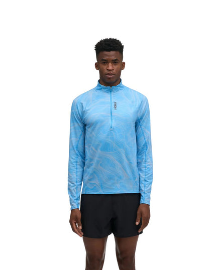 Hoka | Skyform Half Zip | Mineral Blue | Men's