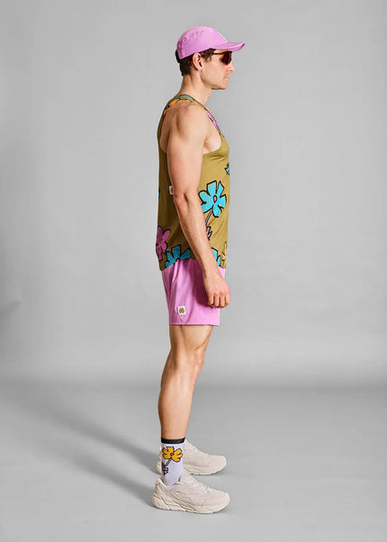 Saysky | Flower Pace Shorts 5'' | Heren | Pink SAYSKY