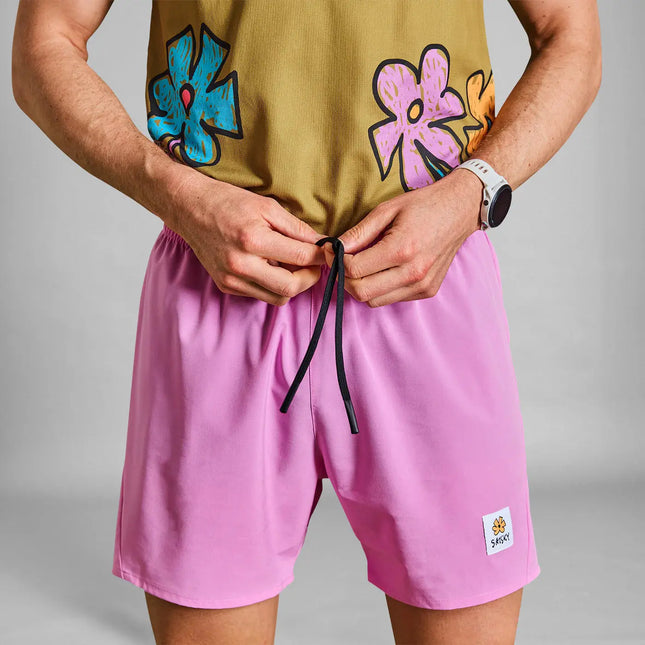 Saysky | Flower Pace Shorts 5'' | Heren | Pink SAYSKY