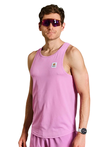 Saysky | Flower Combat Singlet | Heren | Pink SAYSKY