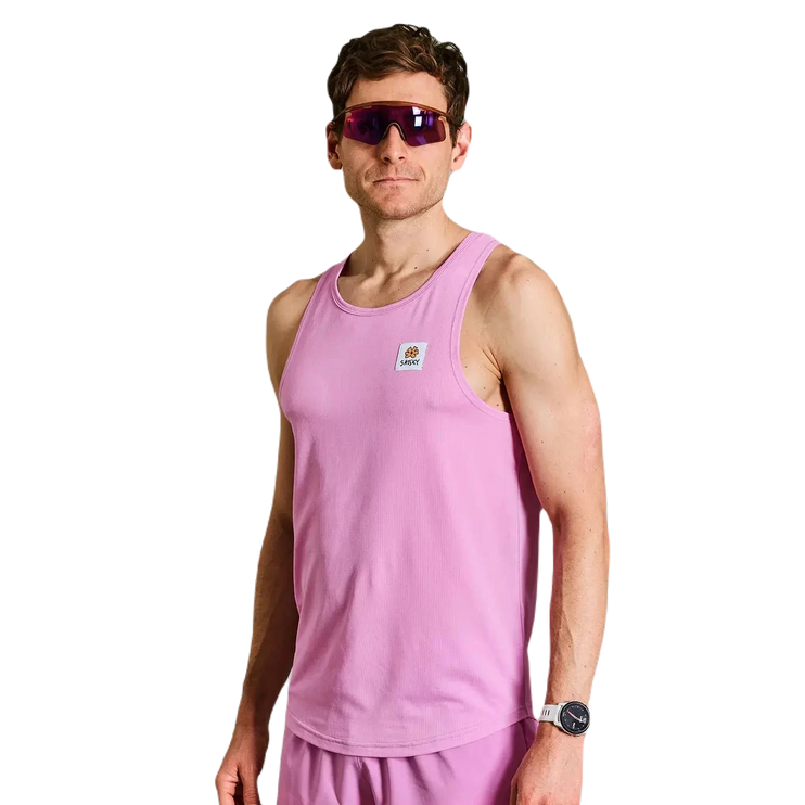 Saysky | Flower Combat Singlet | Heren | Pink SAYSKY