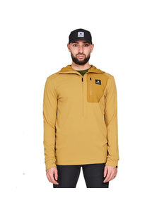 Saysky | Combat Half Zip | Fleece Hoodie | Männer | Gelb