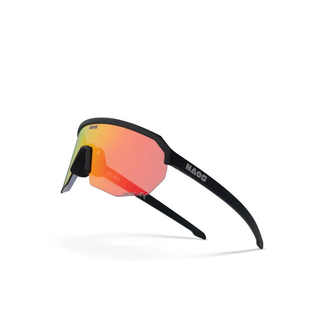 Naos | Helbo Photochromic Sports Glasses | Matte Black / Red