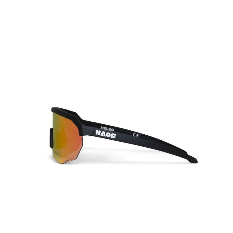 Naos | Helbo Photochromic Sportbril | Matte Black / Red