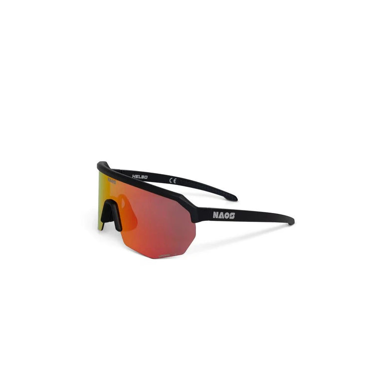 Naos | Helbo Sportbril | Matte Black / Black Red