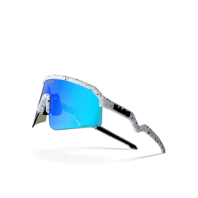 Naos | Ziris Photochromic Sports Glasses | White Funfetti / Blue