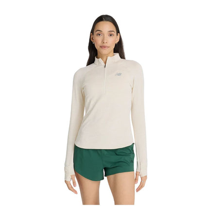 New Balance | Athletics Heat Grid 1/2 Zip | Damen | Linen Heather