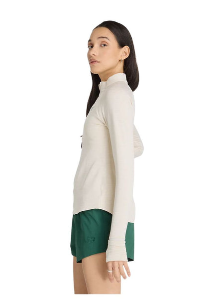New Balance | Athletics Heat Grid 1/2 Zip | Damen | Linen Heather