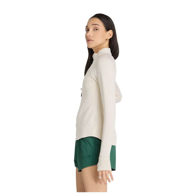 New Balance | Athletics Heat Grid 1/2 Zip | Dames | Linen Heather