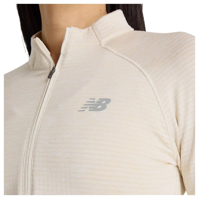 New Balance | Athletics Heat Grid 1/2 Zip | Dames | Linen Heather