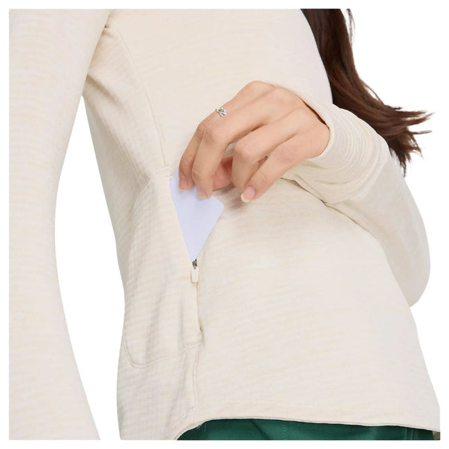 New Balance | Athletics Heat Grid 1/2 Zip | Dames | Linen Heather