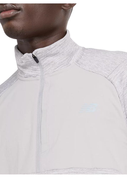 New Balance | Athletics Heat Grid 1/2 Zip | Heren | Athletic Grey