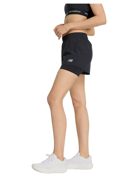 New Balance | RC 2-in-1 Short 3" | Ladies | Black
