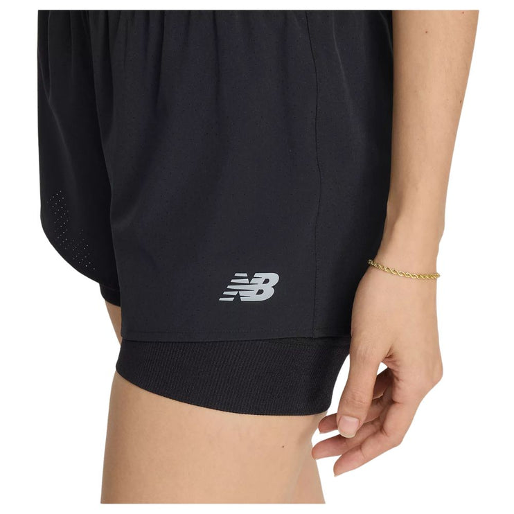 New Balance | RC 2-in-1 Short 3" | Ladies | Black