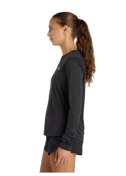New Balance | RC Essential Long Sleeve | Dames | Caviar Heather