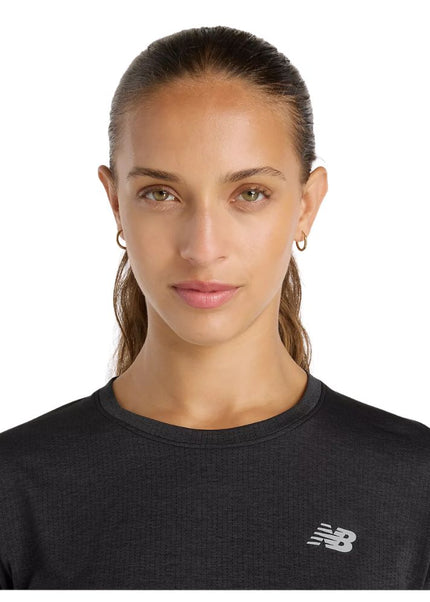 New Balance | RC Essential Long Sleeve | Dames | Caviar Heather