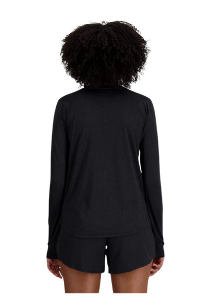 New Balance | RC Essential Long Sleeve | Dames | Caviar Heather